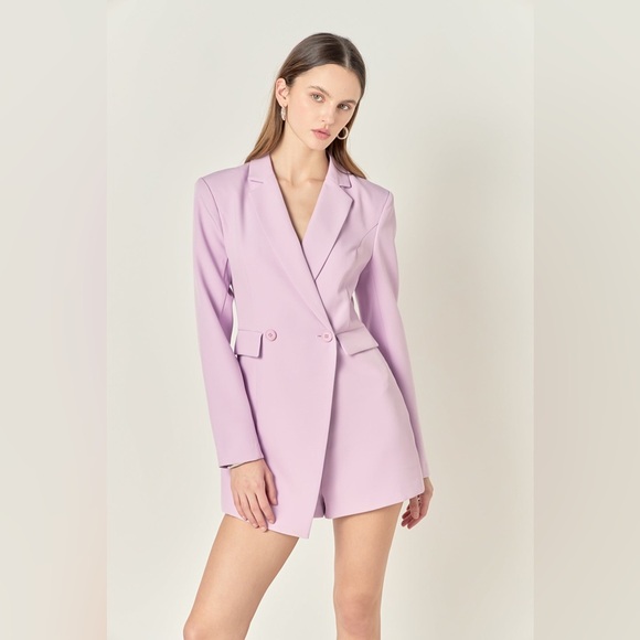 Endless Rose Jackets & Blazers - Endless Rose Lilac  Women's Suit Blazer
Romper In Light Orchid | ModeSens